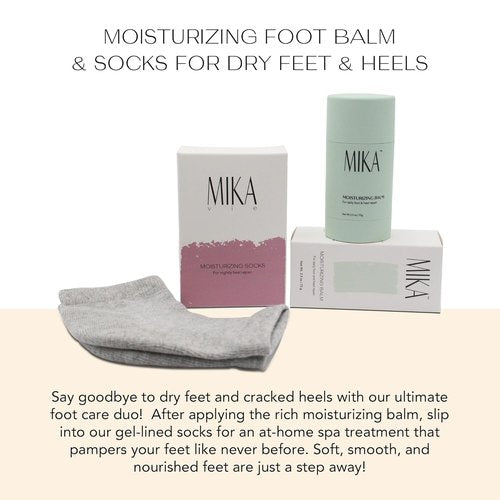 Regine Switzerland Foot Balm & Socks - Moisturizing Urea Cream for Soft, Exfoliated Feet