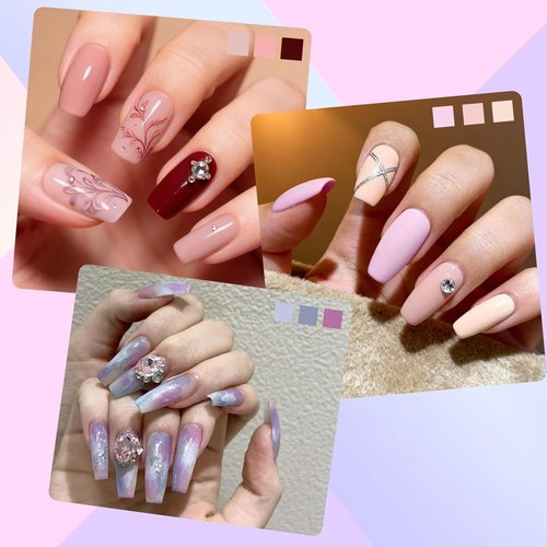 Skiennix Acrylic Nail Powder Set - 24 Vibrant Colors for Professional Nail Art | Bubble-Free, Long-Lasting Formula