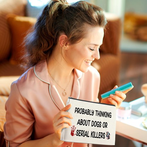 JFEHBFL True Crime Gifts for Women Makeup Bag True Crime Lover Gift Zipper Pouch Travel Cosmetic Bag Birthday Gifts for Women
