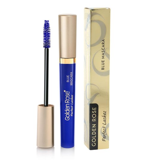 Golden Rose Perfect Lashes Mascara - Blue, Long-Lasting Volume & Definition, 0.37 Fl. Oz.