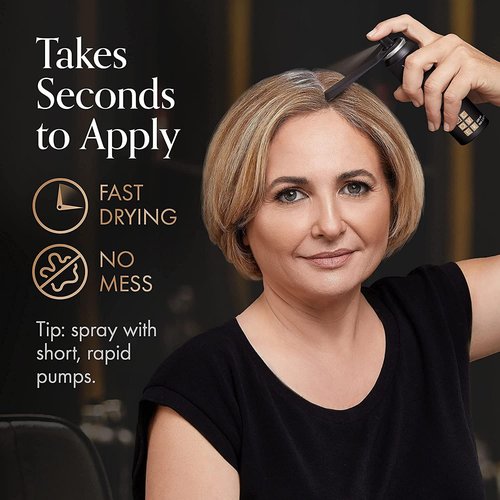 Michel Mercier Hair Root Touch Up Spray - Unique Applicator for Fast Grey Coverage | Beige Blonde