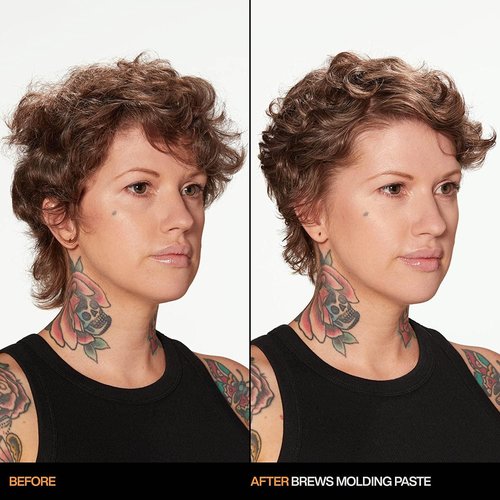 Redken Brews Molding Paste for Men - High Hold, Maximum Control, Natural Matte Finish, All Hair Types