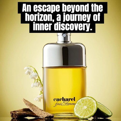 Cacharel Pour L'Homme Cologne - Woody & Spicy Fragrance with Bergamot & Cedar Wood - 3.4 Fl Oz