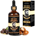 Beard Growth Oil for Men, 100% Natural Beard Oil with Argan Oil, Jojoba Oil, Castor Oil - 3.38 FL/100ML Fresh Fragrance Beard Conditioner Softens, Nourishes,Strengthens, Promotes Beard Growth