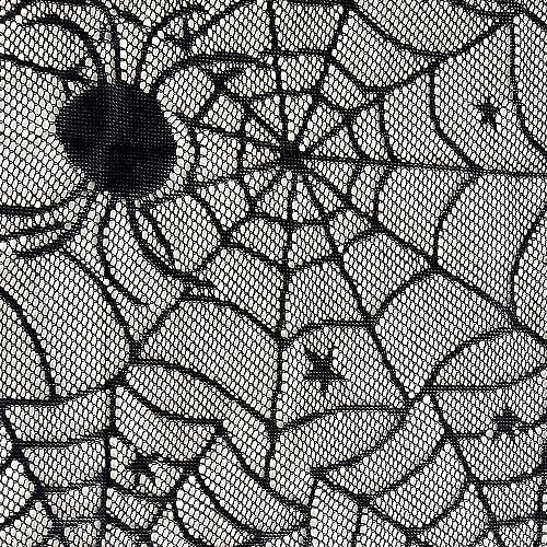 Halloween Decorations Set with Spider Webs Bats and Table Covers - Indoor Party Supplies