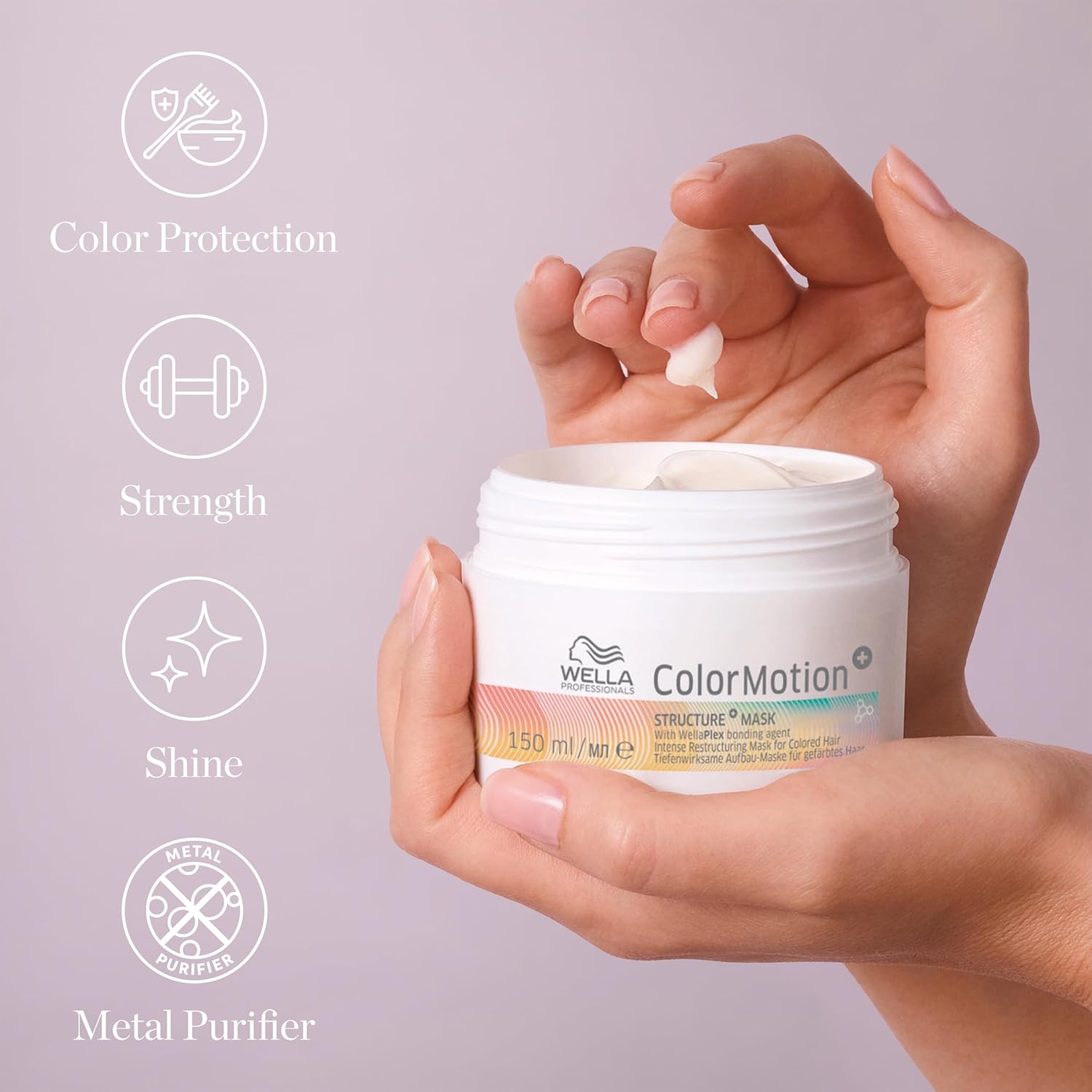 Wella Professionals ColorMotion+ Bonding Mask - Intense Deep Conditioning Treatment for Stronger Hair