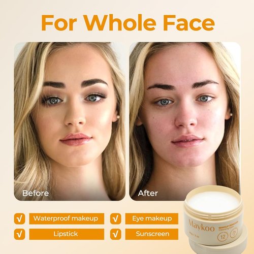 MAYKOO Makeup Remover Balm - Hydrating Deep Cleansing Oil for All Skin Types | 85g/3oz