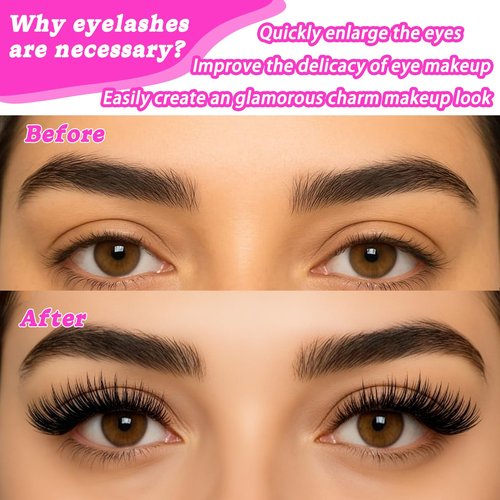 Lash Cluster Eyelash Extensions, 10-18mm Lash Clusters 80D+100D D Curl Individual Wispy False Eyelashes DIY Fluffy Manga Lash Extension for Beginner Friendly at Home (Volume Lash Clusters 518 Pcs)