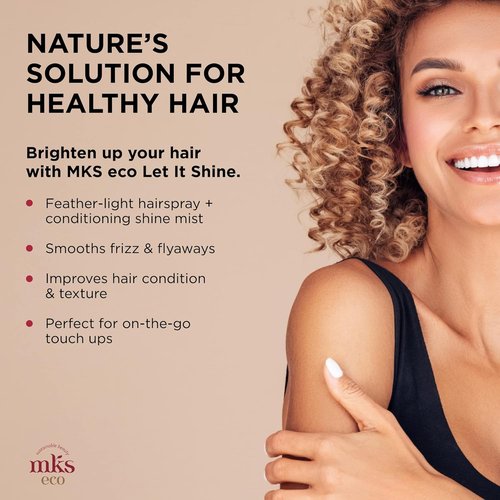 MKS Eco Let It Shine Shine Mist - 4 fl oz | Refreshes Shine, Smooths Frizz & Flyaways with Argan Oil