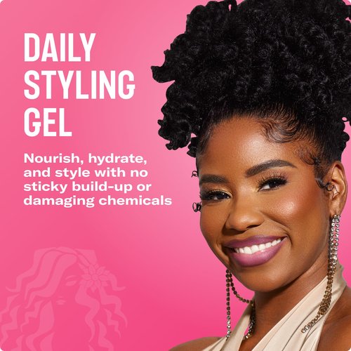 Mielle Organics Honey & Ginger Hair Gel - Enhance Curl Definition & Reduce Frizz - Nourishing Aloe & Babassu Oil (13 Fl Oz)