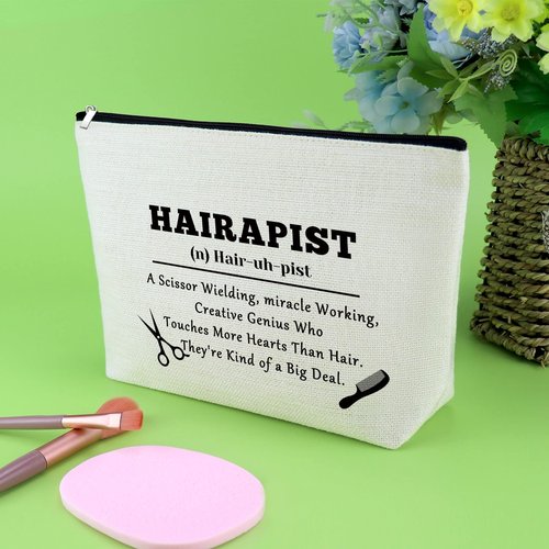 Hair Stylist Gift for Women Makeup Bag Hairdresser Gifts Cosmetology Graduation Presents for Hair Dresser Cosmetic Bags Appreciation Presents for Stylists Barber Hairstylist Retirement Birthday Pouch