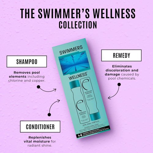 Malibu C Swimmers Shampoo & Conditioner Set - Restorative Hair Care for Chlorine Damage | 9 oz