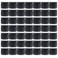 OverNews 48 1oz Black Glass Jar, Empty Cosmetic Lotion Containers,with Inner Liners,Black Lid, Spatula (Black）