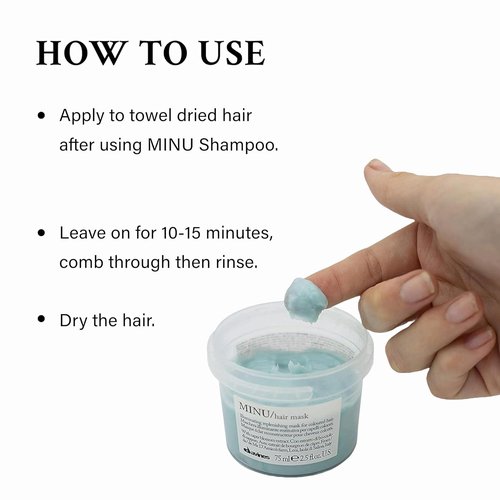 Davines MINU Hair Mask - Nourish & Brighten Color-Treated Hair | Smoothness & Shine Boost