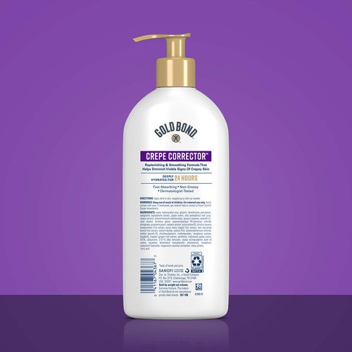 Gold Bond Age Renew Crepe Corrector Body Lotion, Replenishing & Smoothing Formula, 14 oz. & Healing Hand Cream, 3 oz., With Aloe, Moisture That Lasts Through Handwashing
