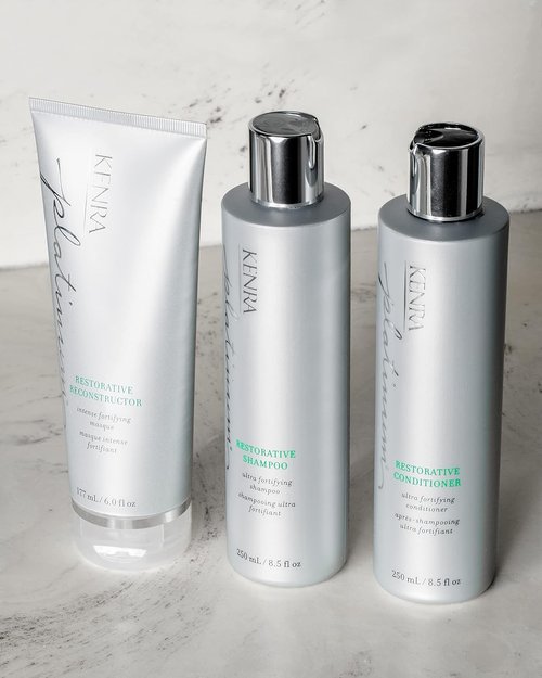 Kenra Platinum Restorative Reconstructor - Ultra Fortifying Hair Treatment | Restores Broken Bonds & Enhances Elasticity | 6 fl. oz