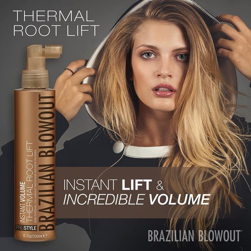Brazilian Blowout Instant Volume Thermal Root Lift Spray - 6.7 oz for Effortless Volume