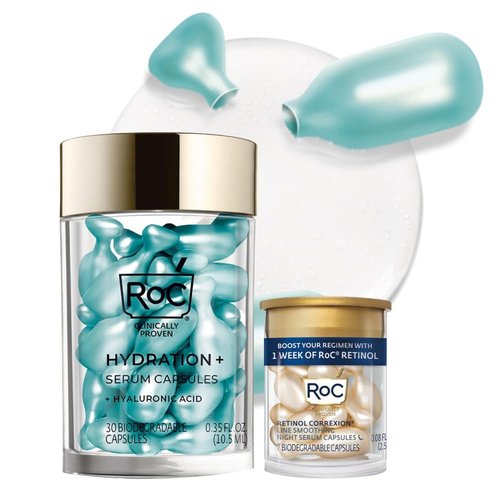 RoC Multi Correxion Night Serum Capsules - Intense Hydration & Anti-Aging Retinol | 30 CT + 7 CT