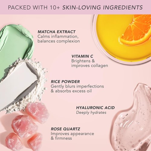 Doll 10 - Pink Power Pressed Setting Powder – Blurring Powder for Face – Brightening Powder – Compact Press Powder Makeup for Women – Vegan, Clean Beauty, Talc Free - Blurs Pores - 4 Month Supply