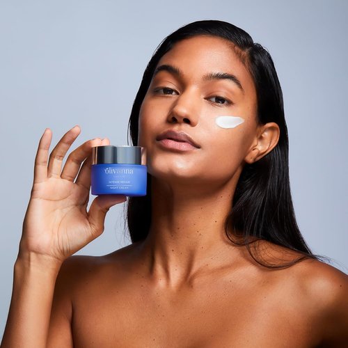 Olivanna Intense Repair Night Cream - Hydrating Face Moisturizer with Natural Ceramides & Hyaluronic Acid - 1.6 oz
