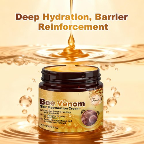 Bee Venom Facial Treatment Cream for Fine Lines & Improving Elasticity, 2.12 OZ (Pack of 2)