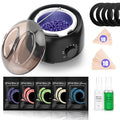 TIKESI Waxing Kit - Wax Warmer for Hair Removal, Hard Wax Kit with 14oz 5 Bags Hard Wax Beans for Full Body, Legs, Face, Eyebrows, Bikini, Brazilian Waxing Kit for Women Men
