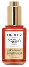 Findley All-in-One Face Serum - Hydrating Vitamin C & Hyaluronic Acid | Anti-Aging Formula for Youthful Skin (2 Fl Oz)