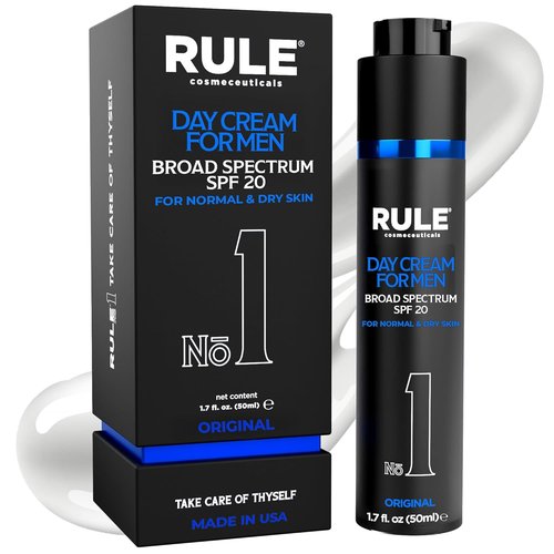 Skiennix No.1 Day Cream for Men - 10-in-1 Anti-Aging Moisturizer with SPF 20 & Collagen, 50 mL