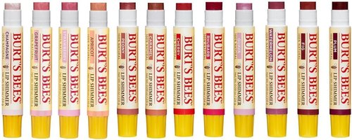 Burt's Bees Lip Shimmer - 100% Natural Moisturizing Formula in Guava - 1 Tube