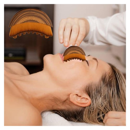 LymphLift Lymphatic Contour Face Brush - Reduces Puffiness & Restores Definition, Lymphatic Face Brush, 100% Gentle & Soft on Skin | Naturally Sculpted Look (2PCS)