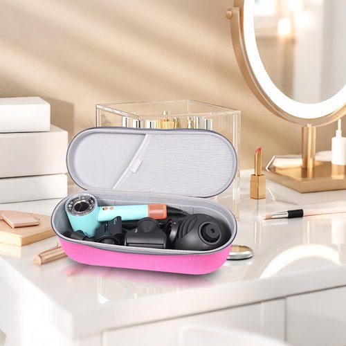RLSOCO Carrying Case for Dyson Supersonic Nural Hair Dryer - Pink (Case Only)