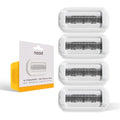NEW Nood™ Razor Blade Refills — Premium Stainless Steel Refillable 5-Blade Razors for Women & Men — 360° Moisture Strip Helps Prevent Skin Irritation — Works Everywhere Hair Grows — 4 Refill Pack