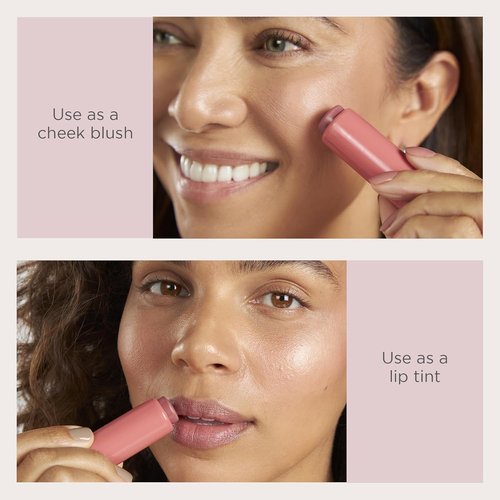 PÜR MINERALS Silky Tint Creamy Makeup Stick - Multitasking Lip & Cheek Color with Peptides for a Natural Glow
