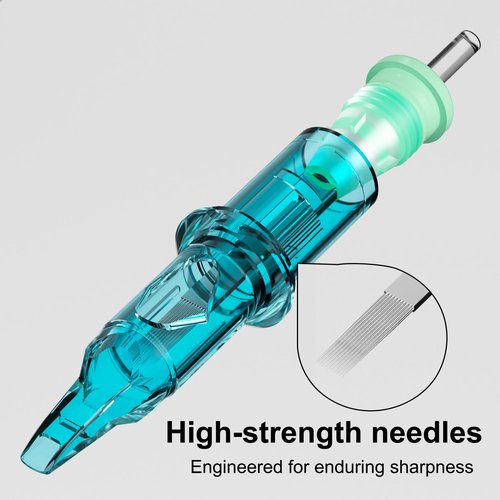BIGWASP X Tattoo Cartridge Needles 1217RM - 20Pcs 17RM #12 Standard 0.35mm 17 Curved Magnum Disposable Tattoo Needles for Rotary Tattoo Machines