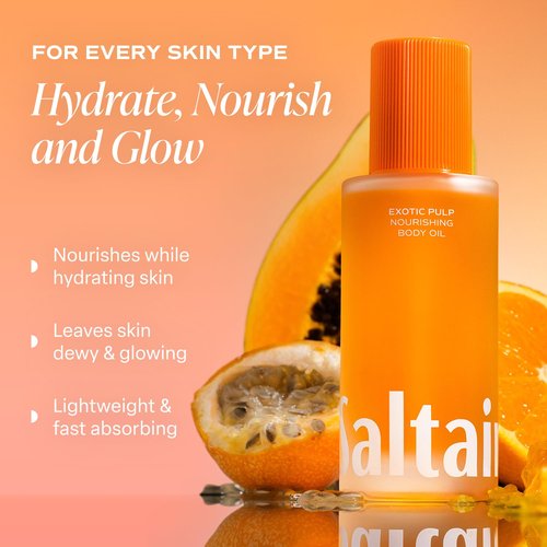 Saltair Body Oil - Silky Hydrating Dry Oil for Men & Women | Non-Greasy, 4oz with Exotic Pulp Scent