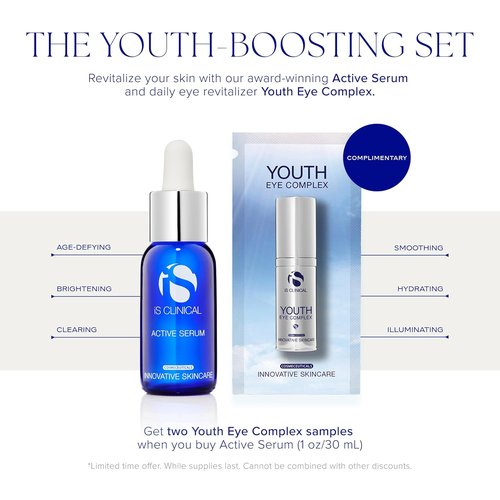 iS CLINICAL Active Serum - Even Skin Tone & Anti-Aging Benefits for Acne-Prone Skin | 1 oz
