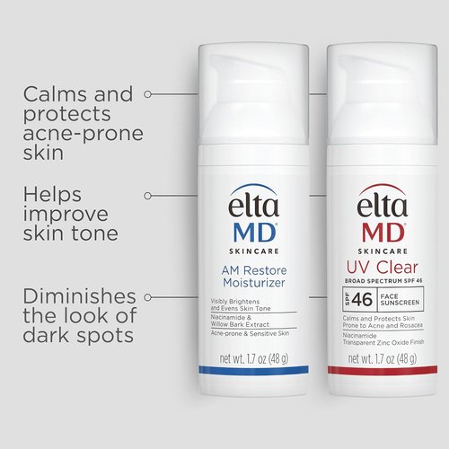 EltaMD AM Therapy Facial Moisturizer - Oil-Free Hydrating Lotion with Hyaluronic Acid for Sensitive Skin