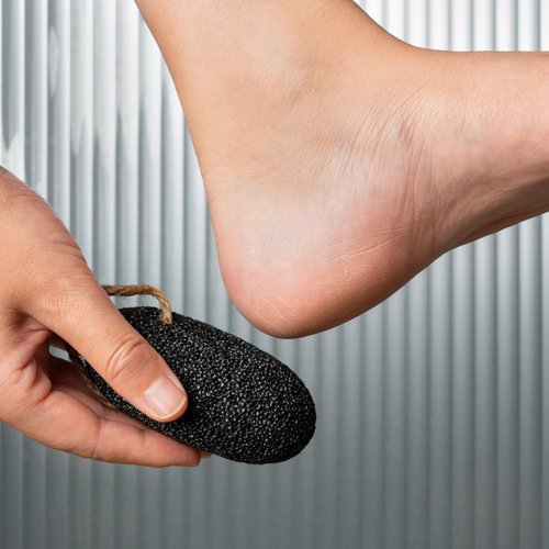 CopesFuda Natural Volcanic Pumice Stone for Feet & Hands. Foot Scrubber for Dead Skin Remover & Deep Cleansing, Cone Shape Stone for Hard-to-Reach Areas Corn Removal, 2 Pcs, Ready-to-Gift Design
