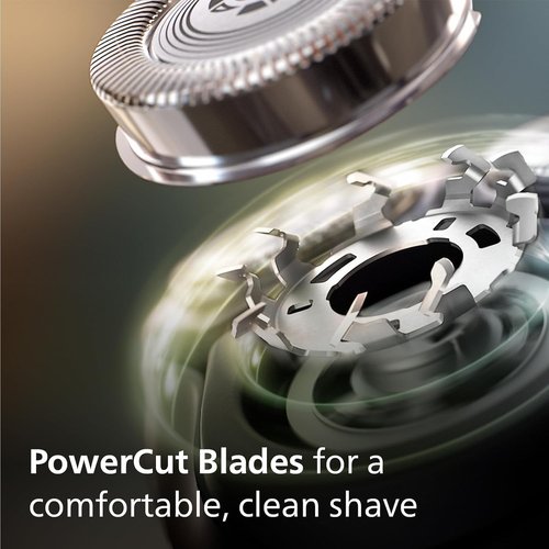 Philips Shaver for Men Series 3000 - Rechargeable Wet/Dry Electric Razor in Modern Steel Metallic