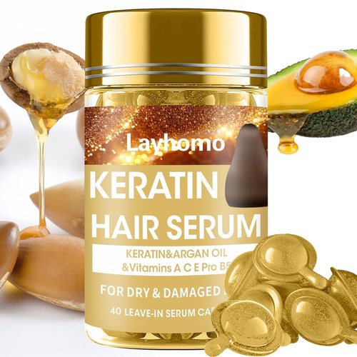 Skiennix Keratin Hair Treatment Serum | Leave-In Anti-Frizz Conditioner with Argan Oil & Vitamins | All Hair Types