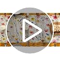 13x120 Inch Lavender Daisy Floral Table Runner for Dining & Party Decor - Off-White