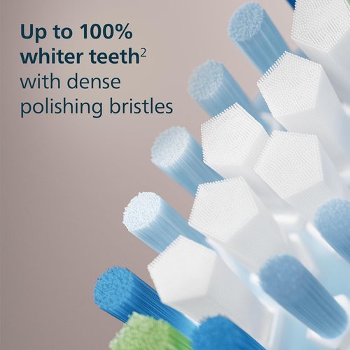 Philips Sonicare C3 Replacement Electric Toothbrush Heads - Two-in-One, Black, 2 Pack, HX9042/95