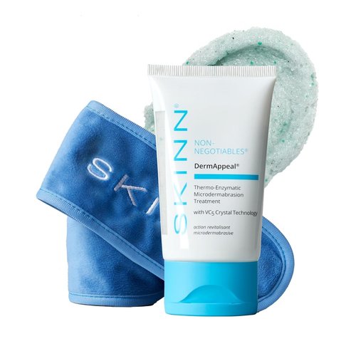 Skiennix Microdermabrasion Face Scrub - Professional Exfoliating Treatment with Headband | Daily Care for Smooth, Glowing Skin