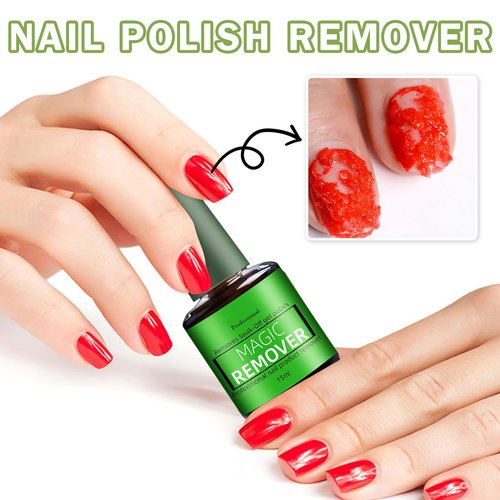 QIUFSSE Magic Remover Gel Polish,3PCS Gel Nail Remover,Professional Gel Remover for Nails,Quickly and Easily Removedor de Esmalte Gel (15ML)
