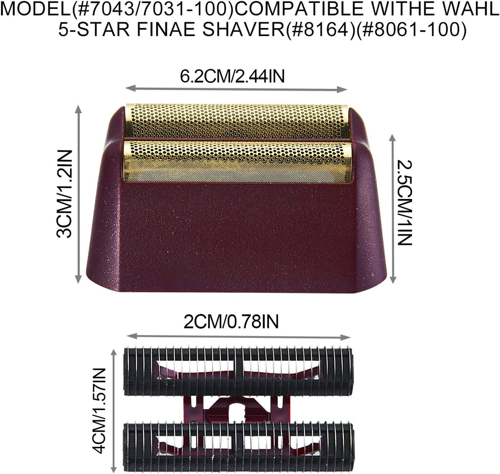 Wahl 5 Star Series Finale Shaver Replacement Foil & Cutter Bar Assembly - Super Close Shaving (2 Pack)