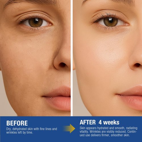 Vepxzory Face Moisturizer Retinol Cream For Face, Collagen Anti Aging Face Cream, Day-Night Neck Cream With Hyaluronic Acid, Wrinkle Cream For Women & Men Reduces Wrinkles, Dryness, 1.85 Fl. Oz