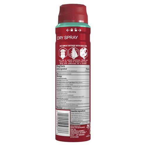 Old Spice Dry Spray Antiperspirant Deodorant for Men, High Endurance, 24/7 Sweat Defense & Odor Protection, 24/7 Freshness & Lasting Scent, Pure Sport Scent, 4.3 oz (Pack of 3)