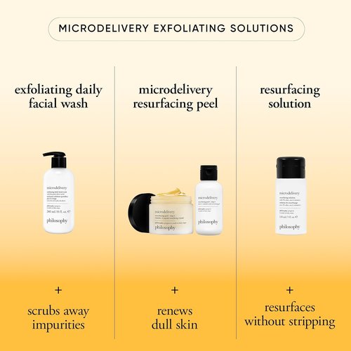 Philosophy Microdelivery Exfoliating Daily Facial Wash - Gentle Amino Acids & Fine Grain Desert Earth - Removes Impurities & Smooths Skin Texture