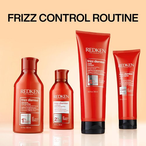 Redken Frizz Dismiss Shampoo & Conditioner Set - Smooths Frizzy Hair, Sulfate-Free, 33.8 Fl. Oz (2-Pack)