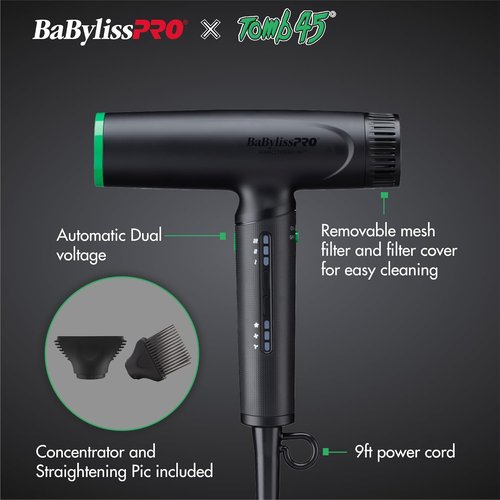 BaBylissPRO Nano Titanium Hair Dryer - Limited Edition Ionic Technology | Lightweight & Powerful